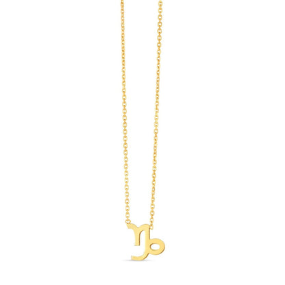 14K Yellow Gold Capricorn Necklace | Richard Cannon Jewelry