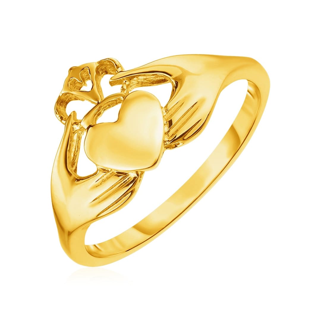 14k Yellow Gold Claddagh Ring | Richard Cannon Jewelry