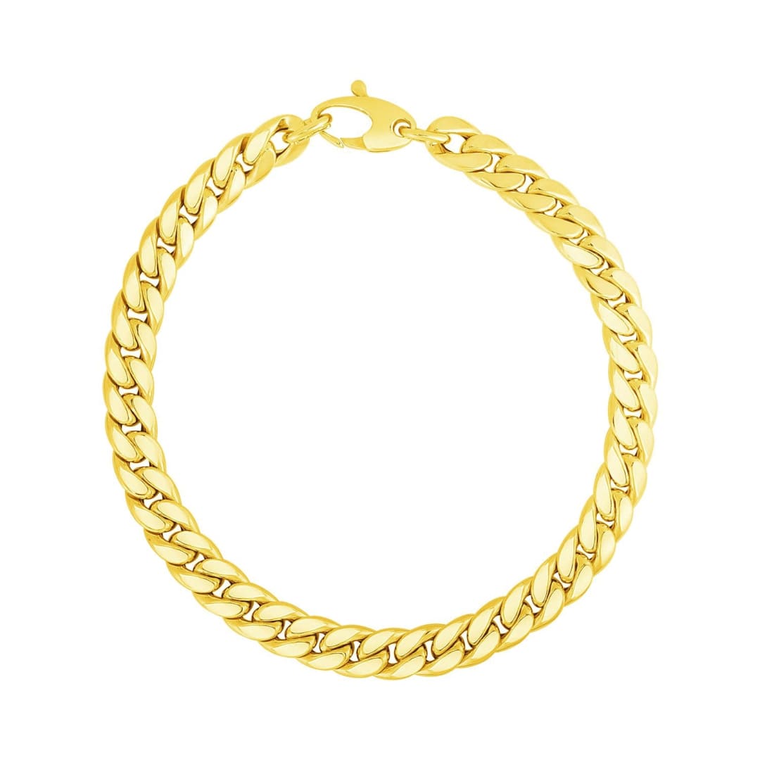 14K Yellow Gold Cuban Link Bracelet | Richard Cannon Jewelry