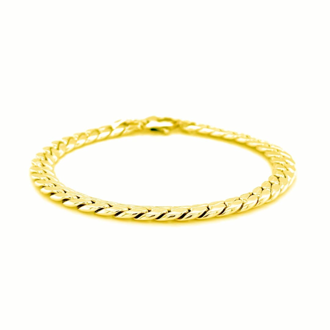 14K Yellow Gold Cuban Link Bracelet | Richard Cannon Jewelry