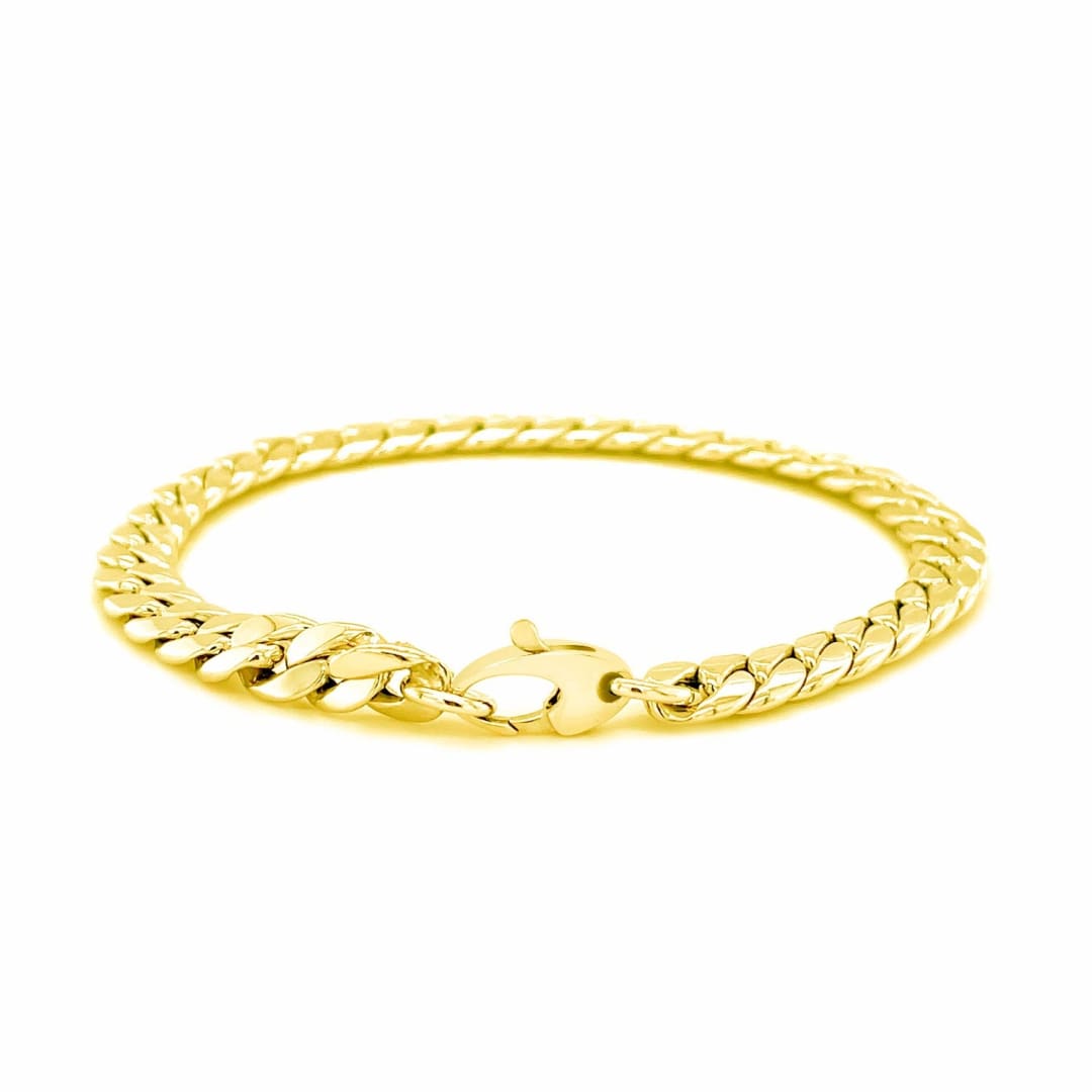 14K Yellow Gold Cuban Link Bracelet | Richard Cannon Jewelry