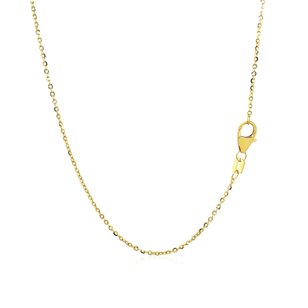 14k Yellow Gold Double-Strand Chain Necklace with Puff Moon and Star | Richard Cannon
