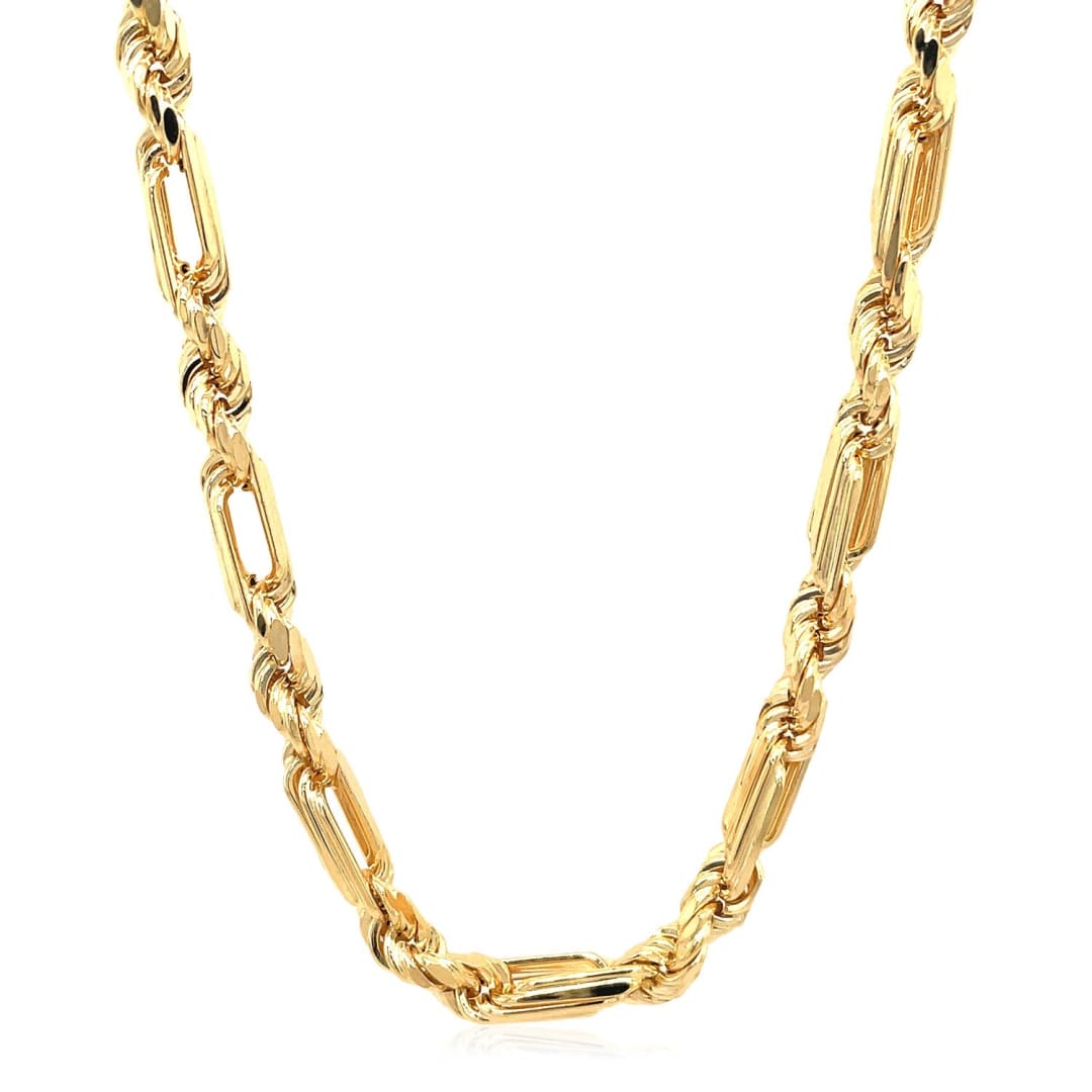 14k Yellow Gold Figaro Chain Necklace | Richard Cannon Jewelry