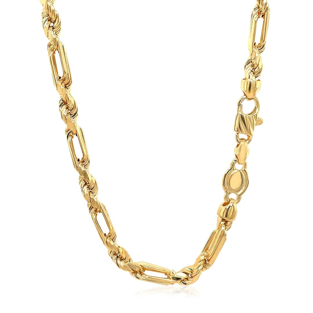 14k Yellow Gold Figaro Chain Necklace | Richard Cannon Jewelry