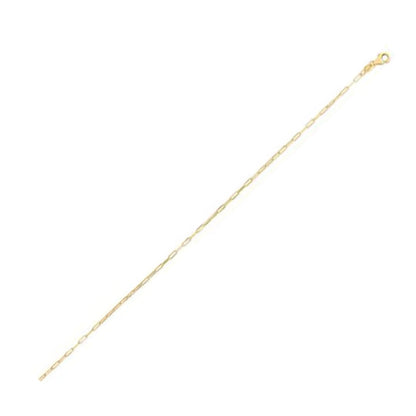 14K Yellow Gold Fine Paperclip Chain (1.2mm) | Richard Cannon Jewelry