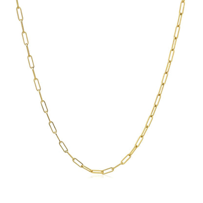 14K Yellow Gold Fine Paperclip Chain (1.5mm) | Richard Cannon Jewelry