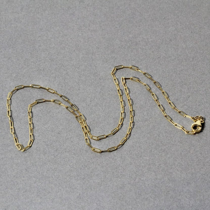 14K Yellow Gold Fine Paperclip Chain (1.5mm) | Richard Cannon Jewelry