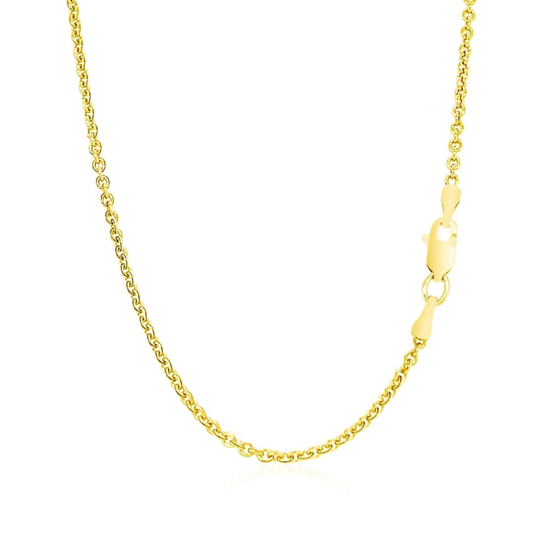 14k Yellow Gold Forsantina Lite Cable Link Chain 1.9mm | Richard Cannon Jewelry