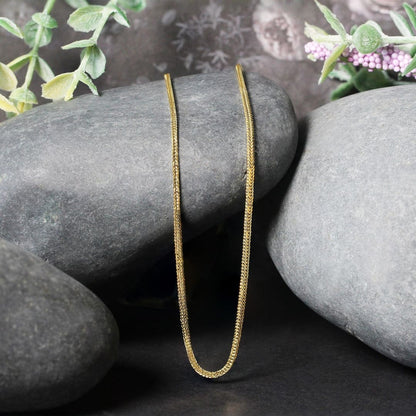 14k Yellow Gold Foxtail 1.0mm Chain | Richard Cannon Jewelry