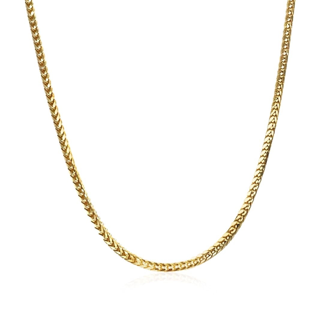 14k Yellow Gold Franco Chain 1.8mm | Richard Cannon Jewelry