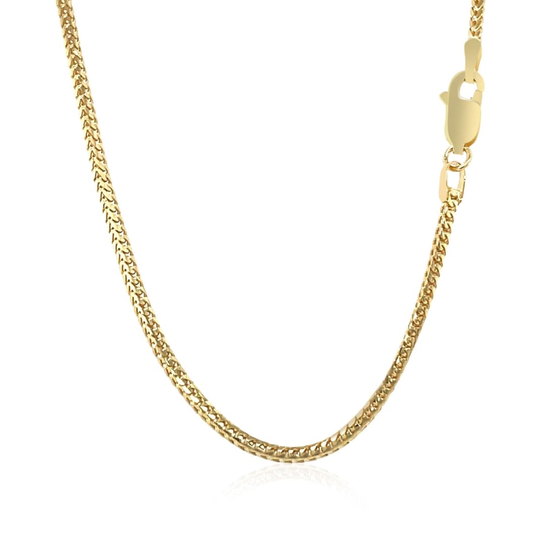 14k Yellow Gold Franco Chain 1.8mm | Richard Cannon Jewelry