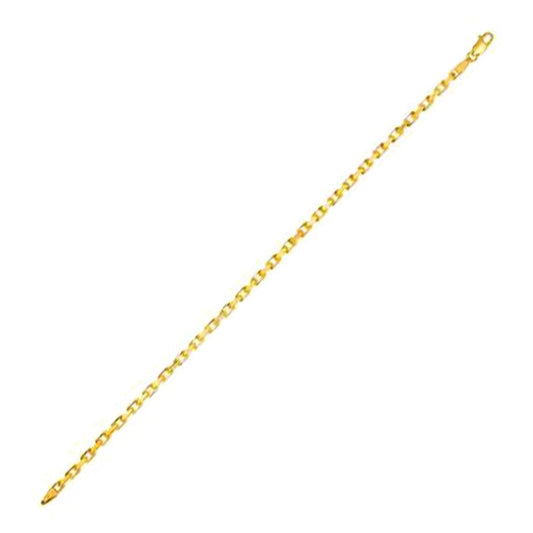 14k Yellow Gold French Cable Link Chain 2.5 mm | Richard Cannon Jewelry