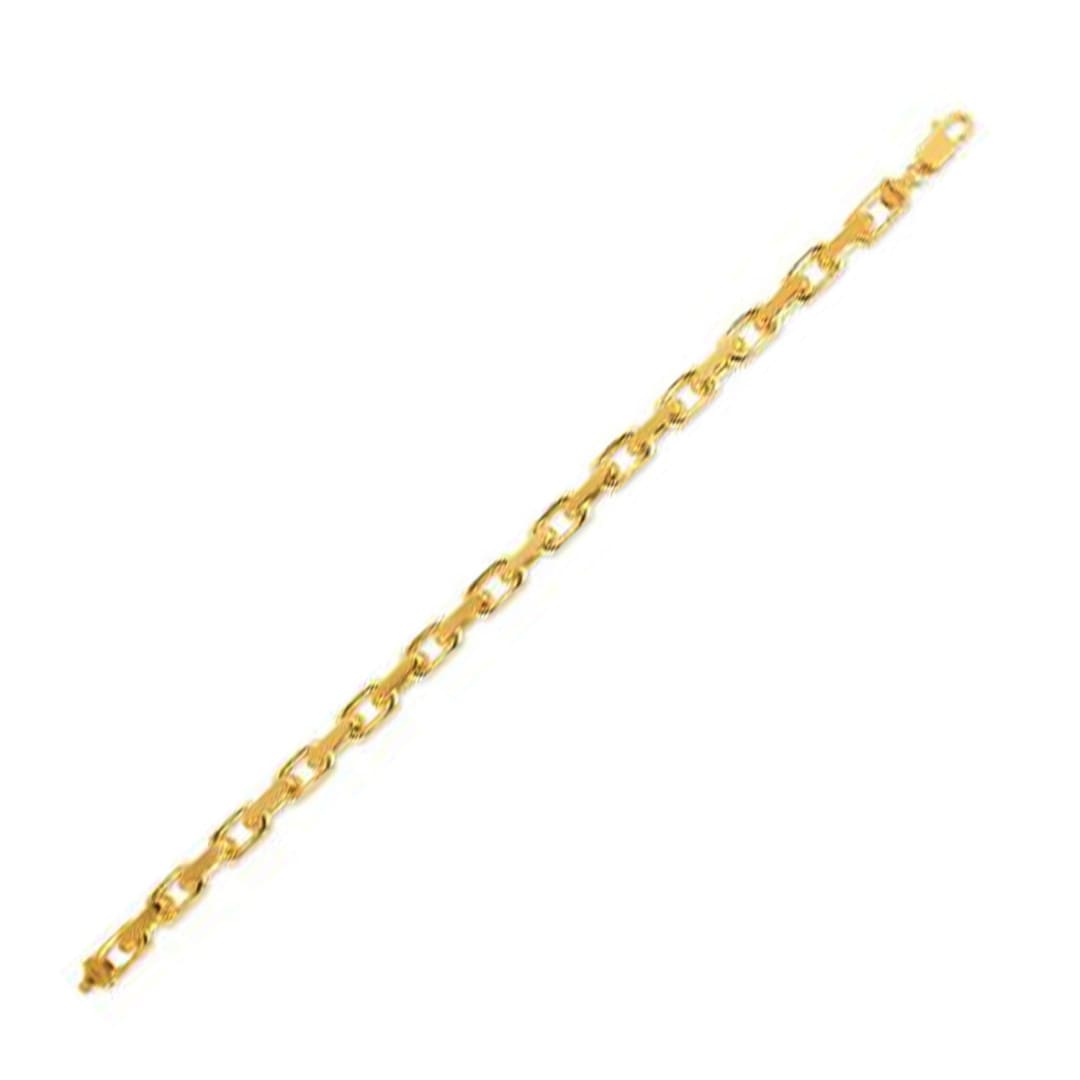 14k Yellow Gold French Cable Link Chain 6.1 mm | Richard Cannon Jewelry