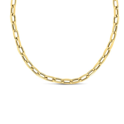 14k Yellow Gold French Cable Link Necklace (6mm) | Richard Cannon Jewelry