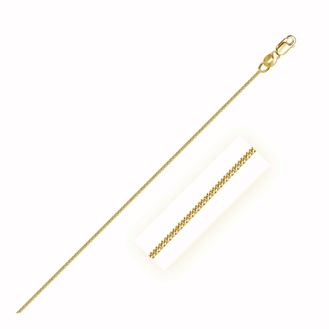 14k Yellow Gold Gourette Chain 1.0mm | Richard Cannon Jewelry