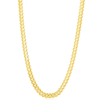 14k Yellow Gold High Polish Modern Lite Edge Chain (8.0mm) | Richard Cannon Jewelry