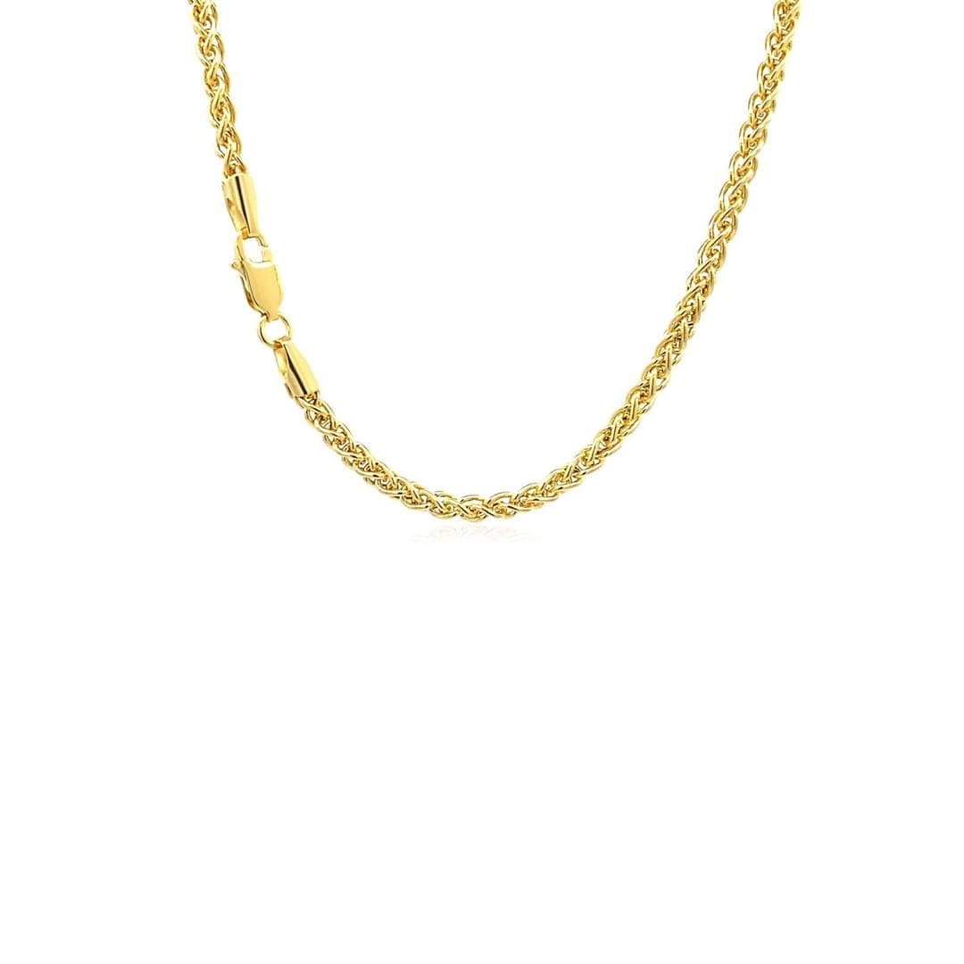14k Yellow Gold Light Weight Wheat Chain (2.80 mm) | Richard Cannon Jewelry
