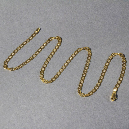 14k Yellow Gold Mariner Link Chain (4.50 mm) | Richard Cannon Jewelry