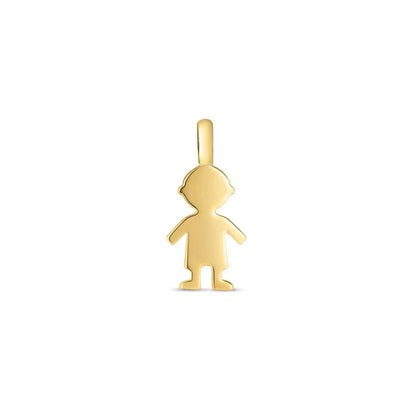 14k Yellow Gold Mini Boy Charm | Richard Cannon Jewelry