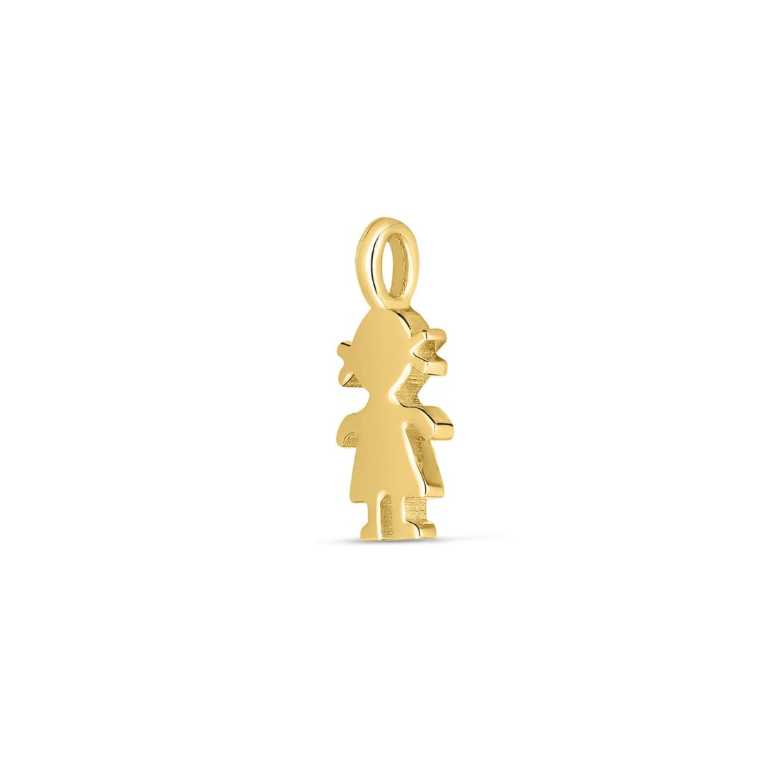 14k Yellow Gold Mini Girl Charm | Richard Cannon Jewelry