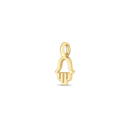 14k Yellow Gold Mini Hamsa Charm | Richard Cannon Jewelry