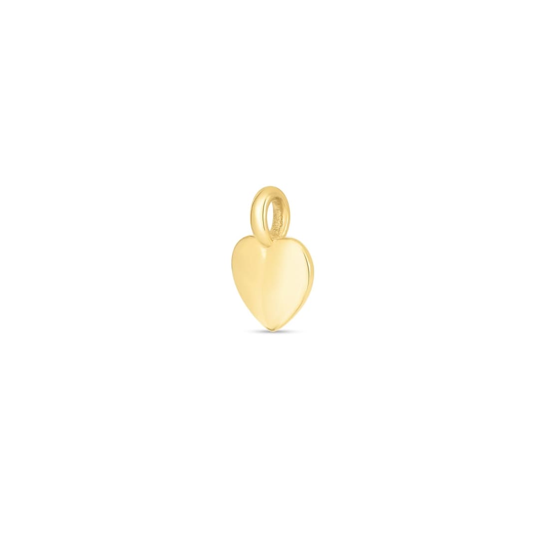 14k Yellow Gold Mini Heart Charm | Richard Cannon Jewelry