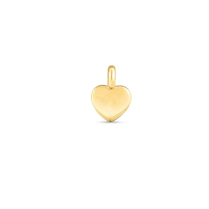 14k Yellow Gold Mini Heart Charm | Richard Cannon Jewelry