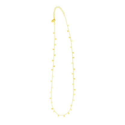 14K Yellow Gold Necklace with Dangling Hearts | Richard Cannon Jewelry
