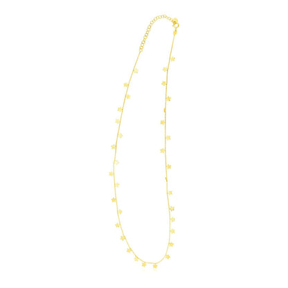 14K Yellow Gold Necklace with Dangling Stars | Richard Cannon Jewelry