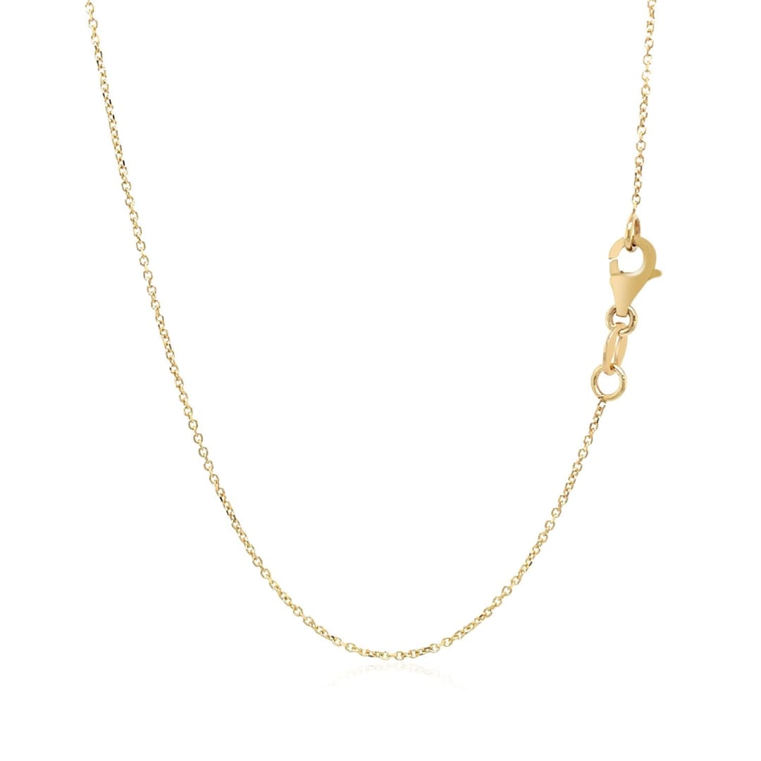 14k Yellow Gold Necklace with Interlocking Petite Rectangles | Richard Cannon Jewelry