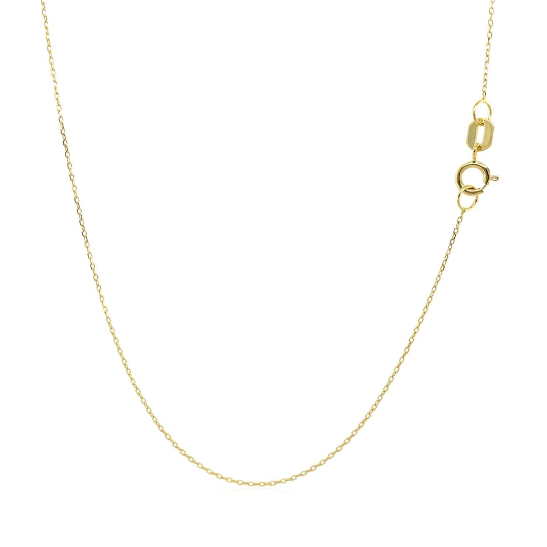 14k Yellow Gold Necklace with Moon | Richard Cannon Jewelry