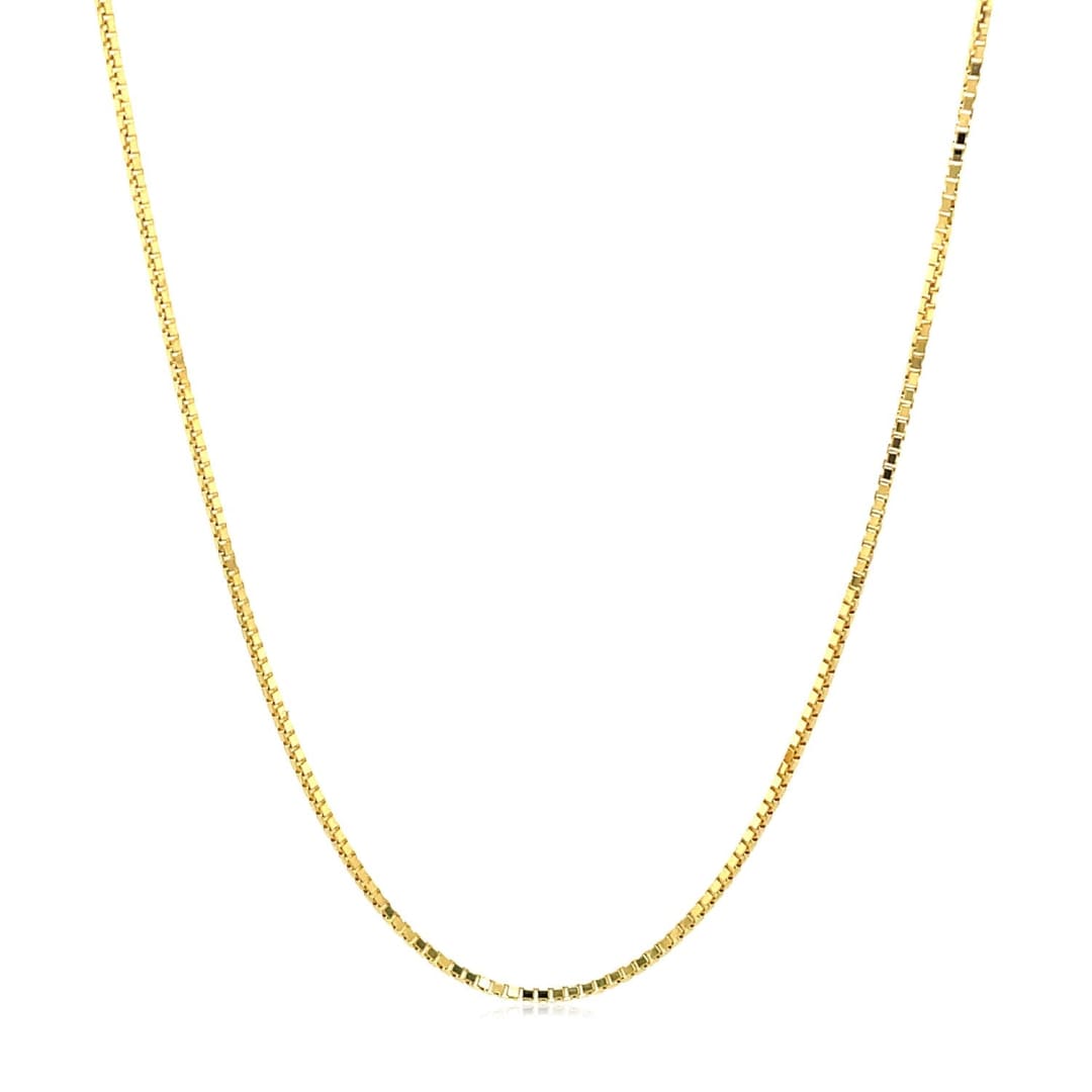 14k Yellow Gold Octagonal Box Chain 1.0mm | Richard Cannon Jewelry