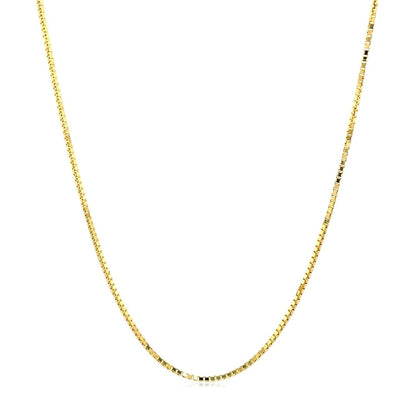 14k Yellow Gold Octagonal Box Chain 1.0mm | Richard Cannon Jewelry