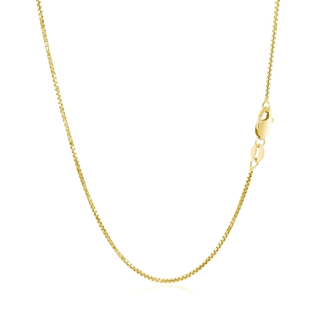 14k Yellow Gold Octagonal Box Chain 1.0mm | Richard Cannon Jewelry