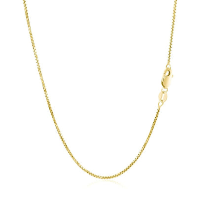 14k Yellow Gold Octagonal Box Chain 1.0mm | Richard Cannon Jewelry