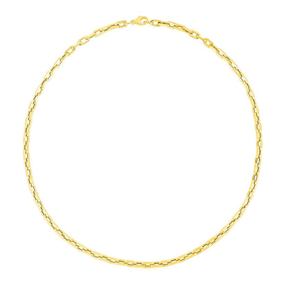 14k Yellow Gold Paperclip Chain Necklace | Richard Cannon Jewelry