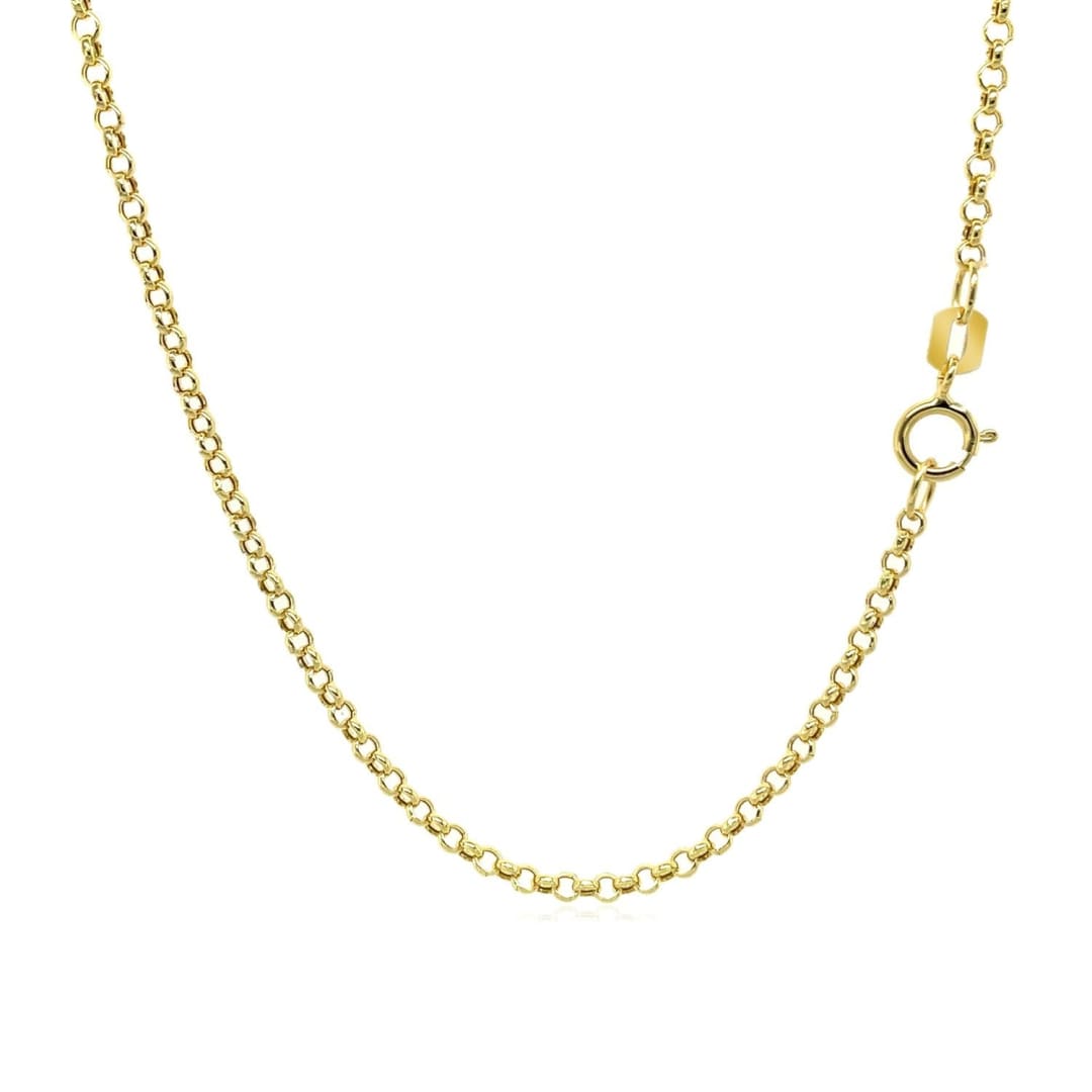 14k Yellow Gold Rolo Chain 1.9mm | Richard Cannon Jewelry
