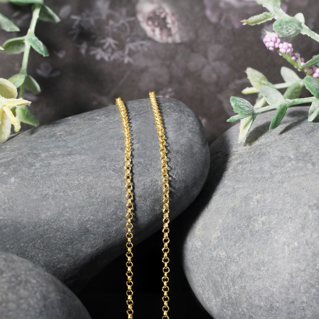 14k Yellow Gold Rolo Chain 1.9mm | Richard Cannon Jewelry