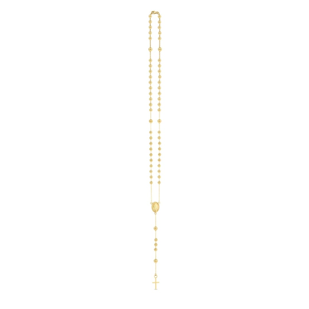 14K Yellow Gold Rosary Necklace | Richard Cannon Jewelry