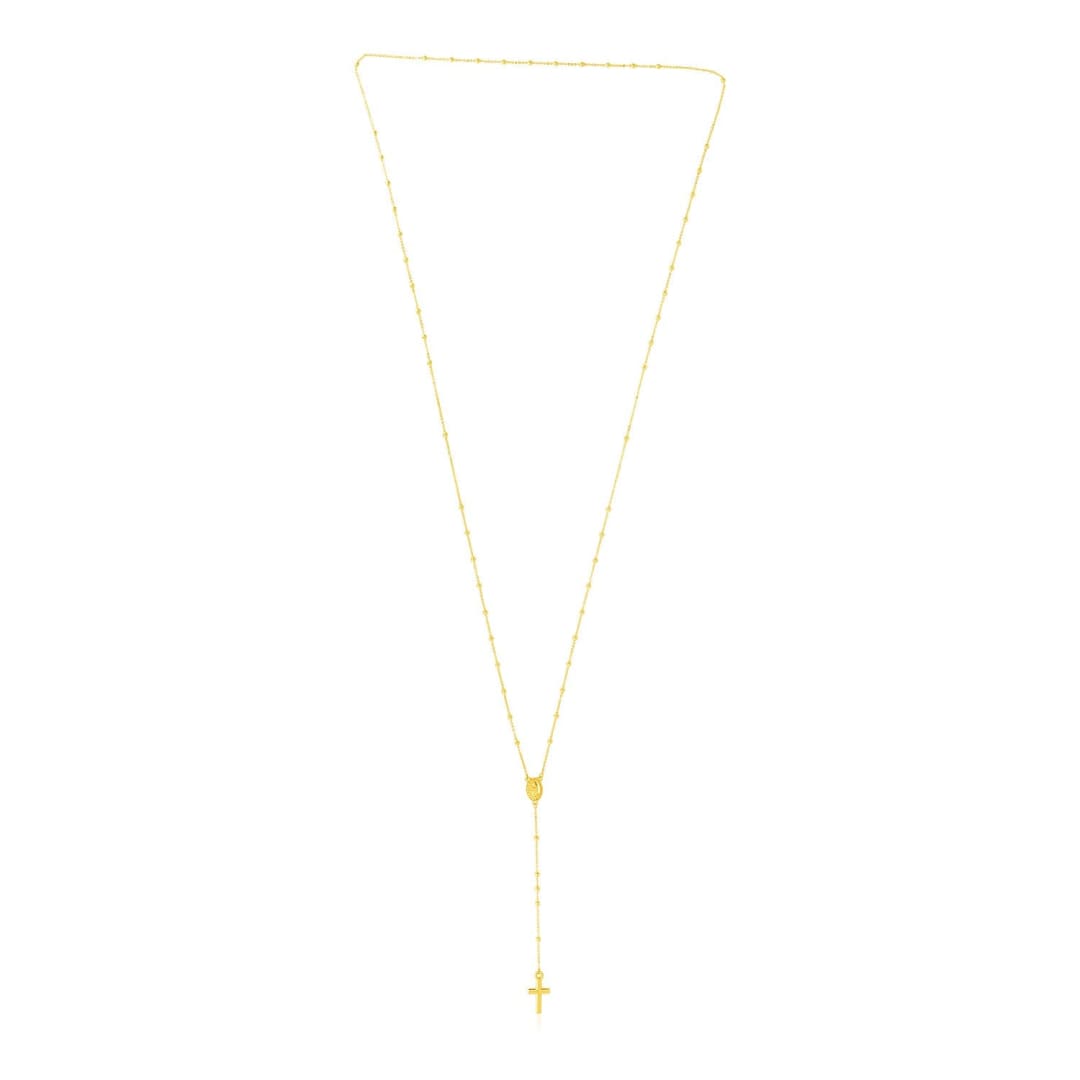 14k Yellow Gold Rosary Necklace | Richard Cannon Jewelry