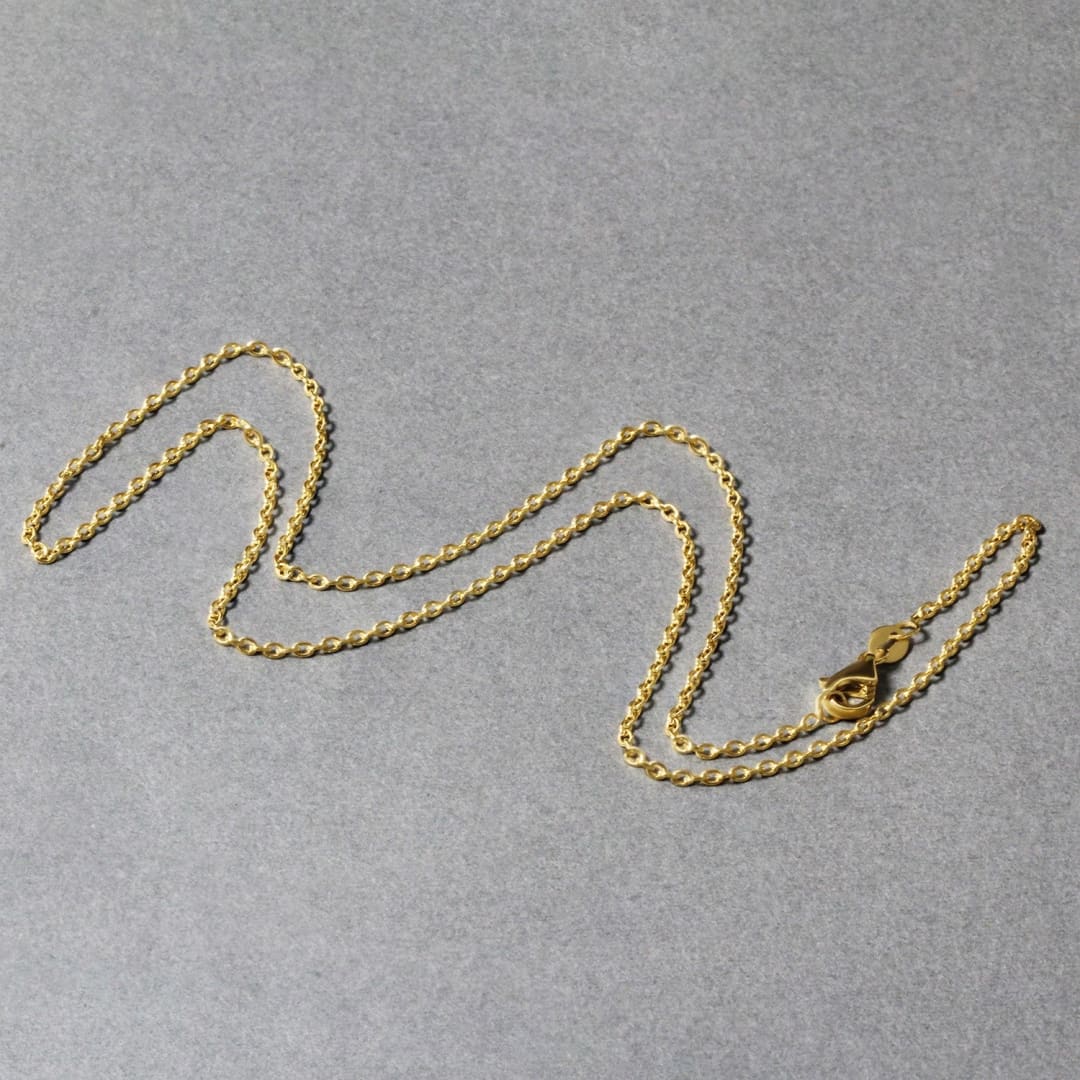 14k Yellow Gold Round Cable Link Chain 1.5mm | Richard Cannon Jewelry