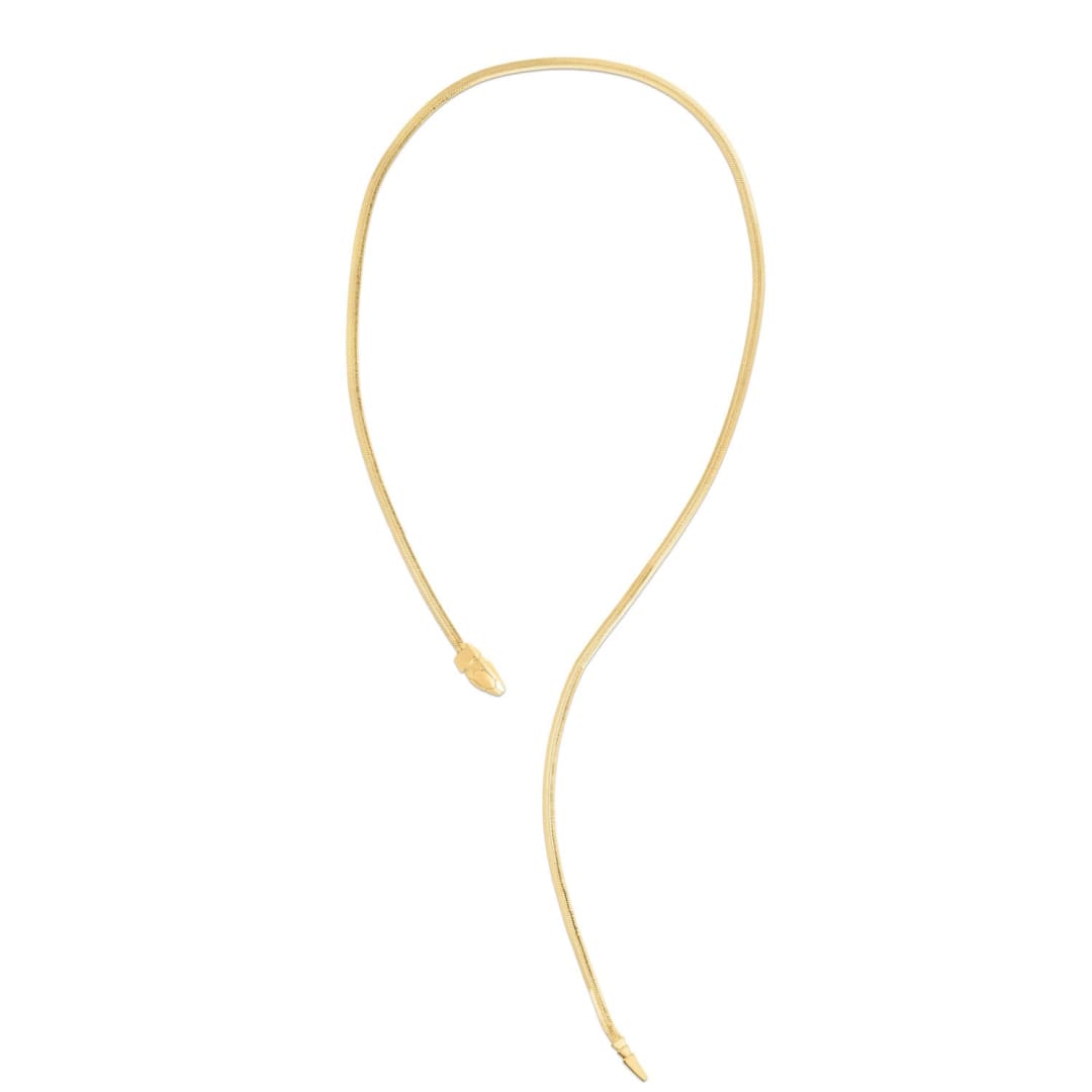 14k Yellow Gold Serpent Necklace | Richard Cannon Jewelry