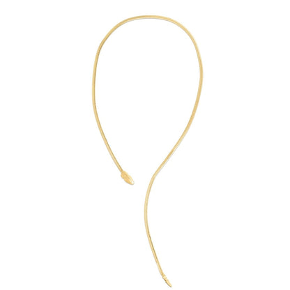 14k Yellow Gold Serpent Necklace | Richard Cannon Jewelry