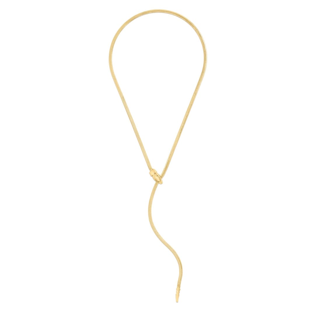 14k Yellow Gold Serpent Necklace | Richard Cannon Jewelry