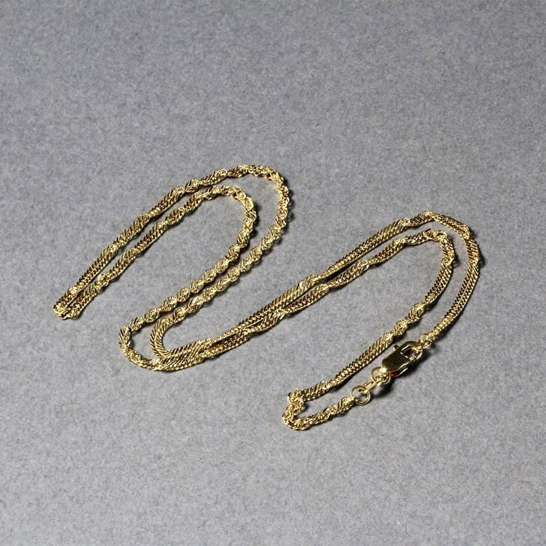 14k Yellow Gold Singapore Chain 1.7mm | Richard Cannon Jewelry