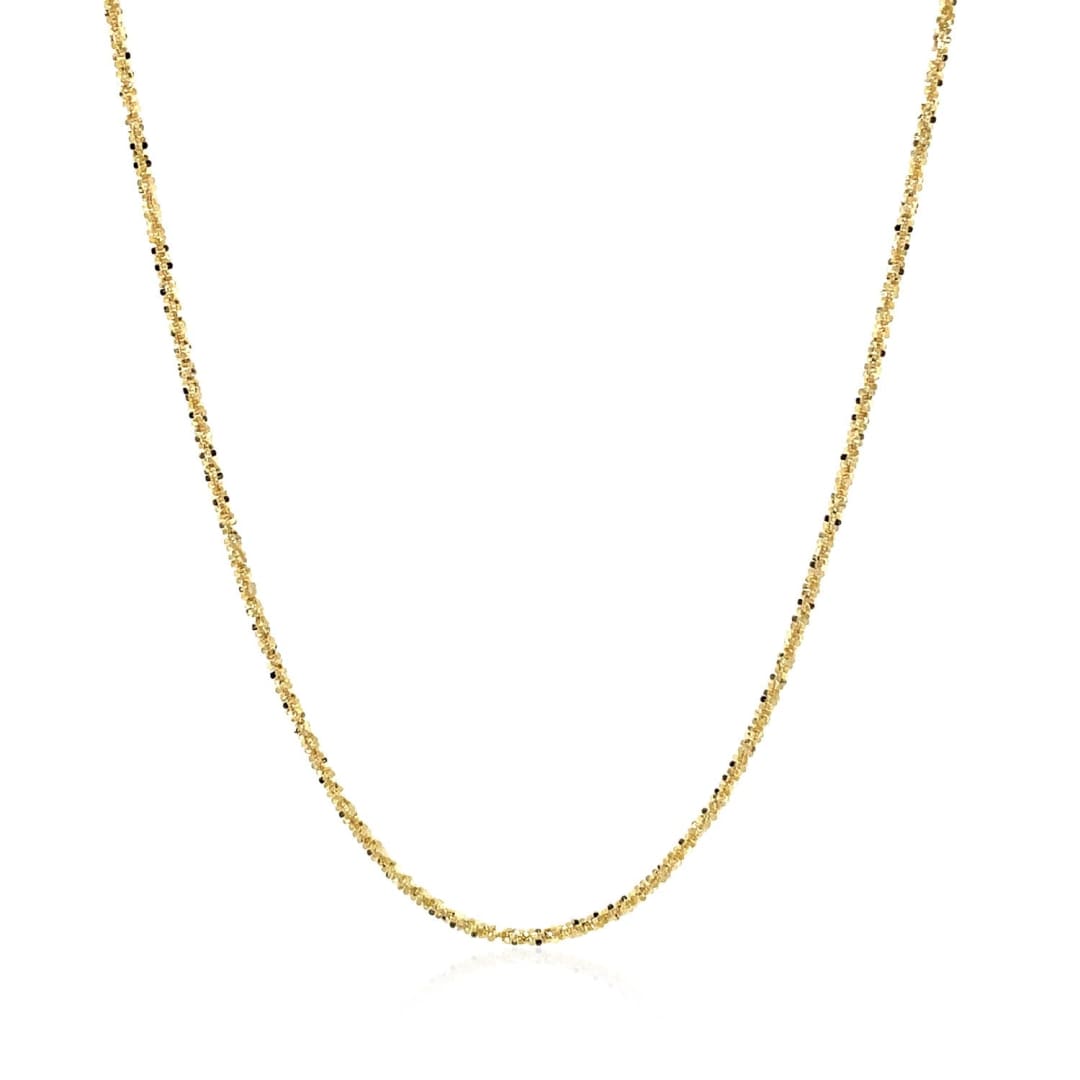 14k Yellow Gold Sparkle Chain 1.1mm | Richard Cannon Jewelry