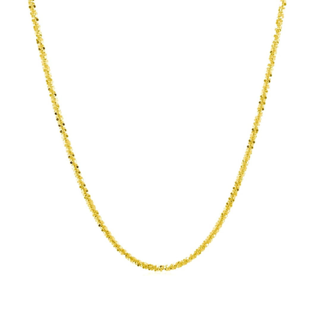 14k Yellow Gold Sparkle Chain 1.5mm | Richard Cannon Jewelry