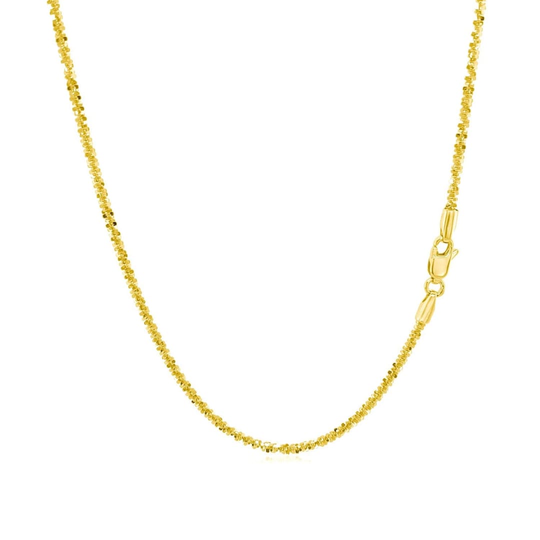 14k Yellow Gold Sparkle Chain 1.5mm | Richard Cannon Jewelry