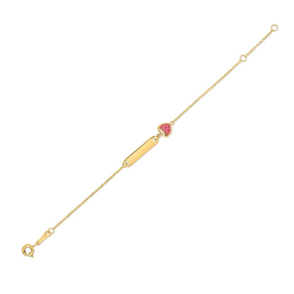 14k Yellow Gold Strawberry Childrens Bracelet | Richard Cannon Jewelry