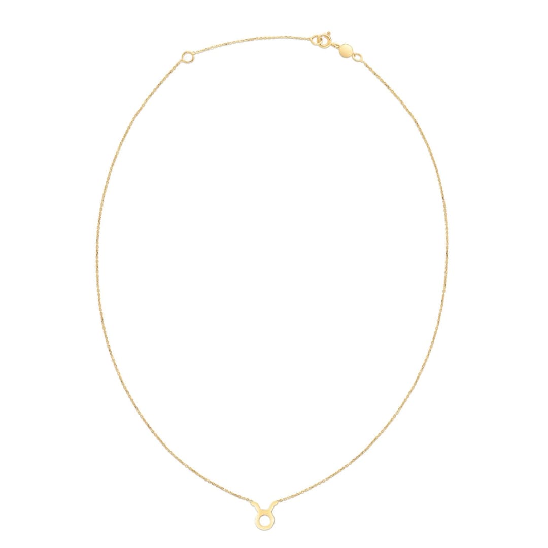 14K Yellow Gold Taurus Necklace | Richard Cannon Jewelry